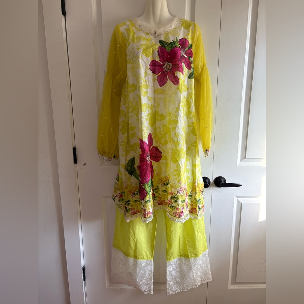Amirah Vibrant Floral Kurta Set